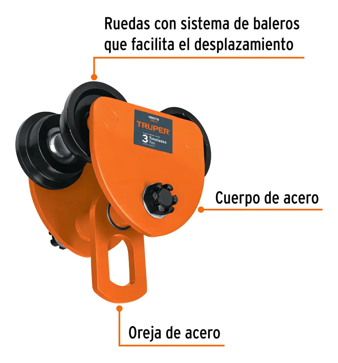 Trole de Carga de 3 Toneladas