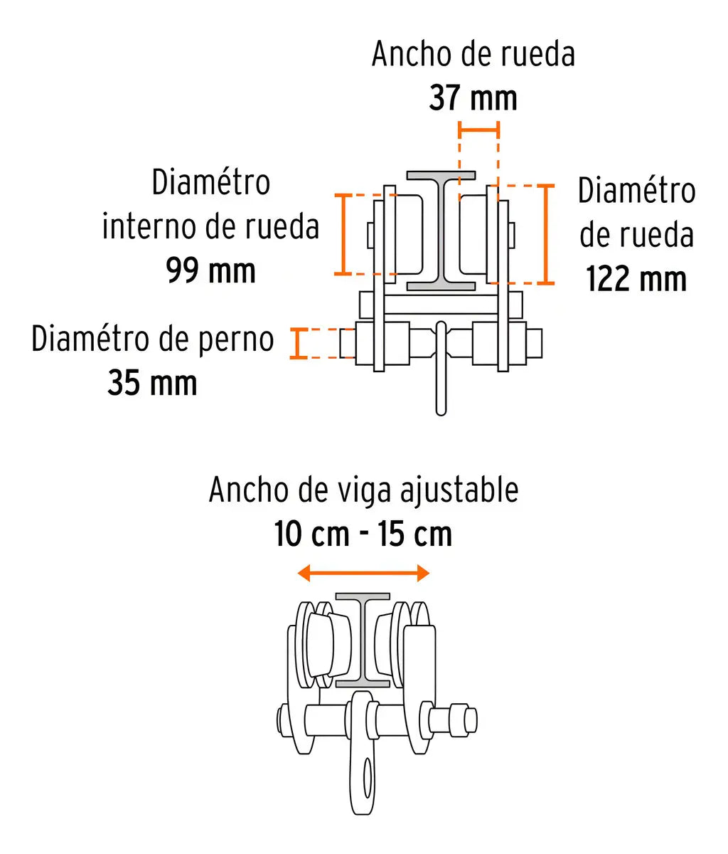 Trole de Carga de 3 Toneladas
